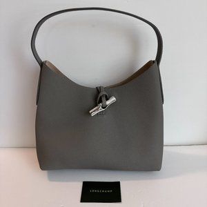 Longchamp Roseau M Hobo Bag – Turtledove Leather